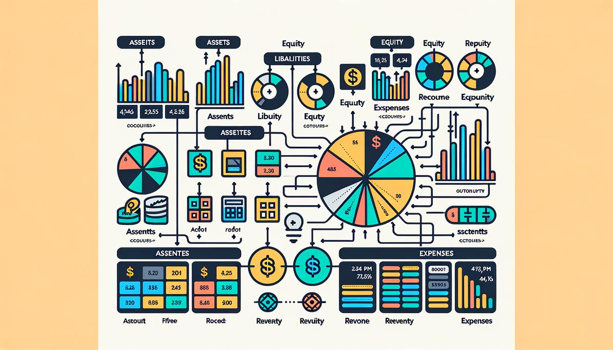 An organized chart of accounts setup for a business